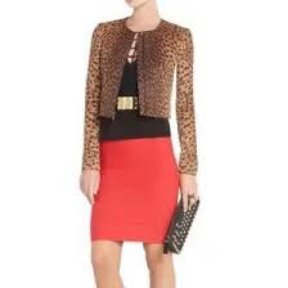 BcbgMaxazria Suvi animal print jacket NWT